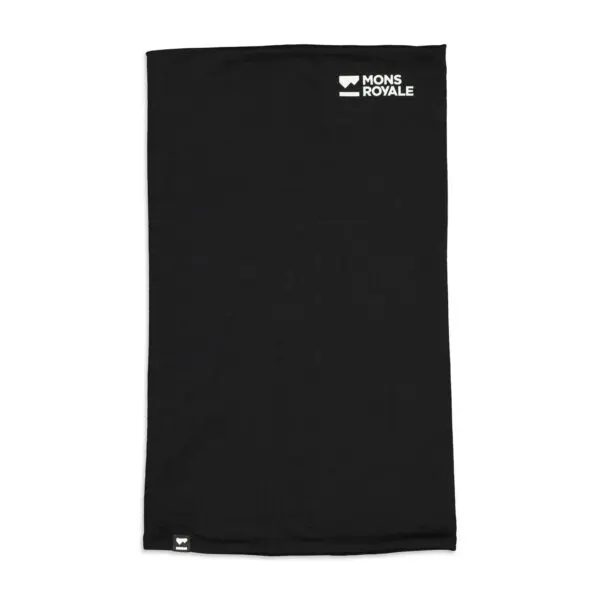 Mons Royale Double Up Neck Warmer - Black