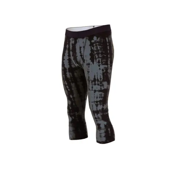 Mons Royale Cascade Merino 3/4 Legging Men's - Grey Tie Dye