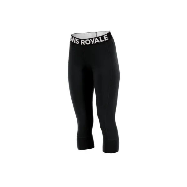 Mons Royale Cascade Merino 3/4 Legging Women's - Black
