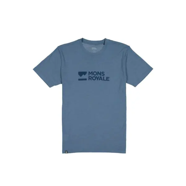 Mons Royale Icon Merino Classic T-Shirt Men's - Goblin / Blue