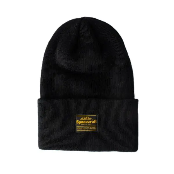 Spacecraft Merino Lotus Beanie - Black