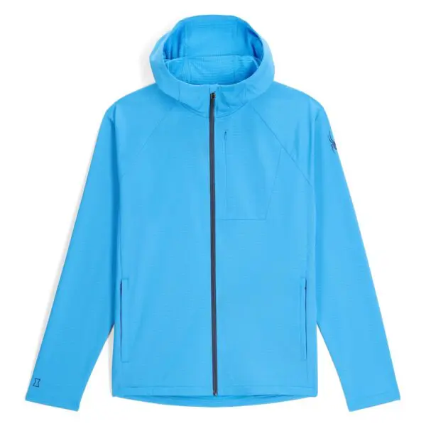 Spyder Gridweb Fleece Hoodie - Aether Blue