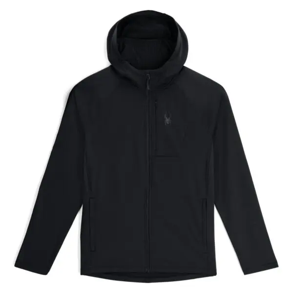 Spyder Gridweb Fleece Hoodie - Black
