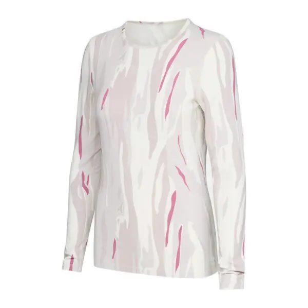 Le Bent Women's Midweight Crew - Pearl Snow Gum