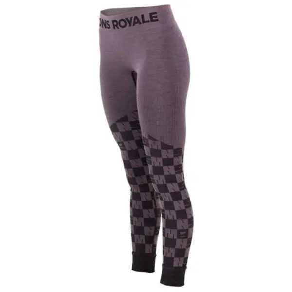 Mons Royale Ascender Leggings Women's - Mauve / Black