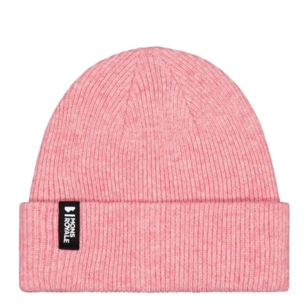 Mons Royale Chunky Logger Beanie - Winter Rose