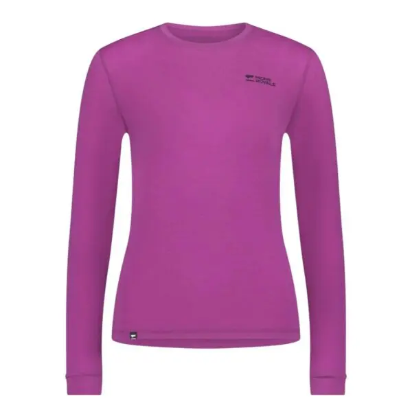 Mons Royale Cascade Merino Long Sleeve Women's - Purple Bolt