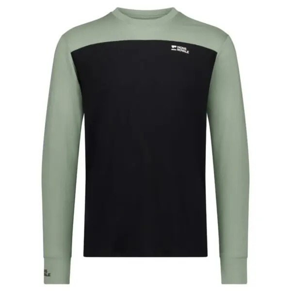 Mons Royale Yotei Merino Long Sleeve Men's - Willow / Black