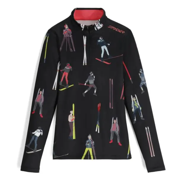 Spyder Vivid 1/2 Zip - Vintage Vibes Black