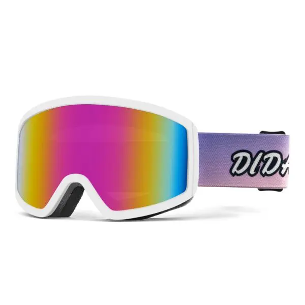 Youth Snow Goggle - White/Pink