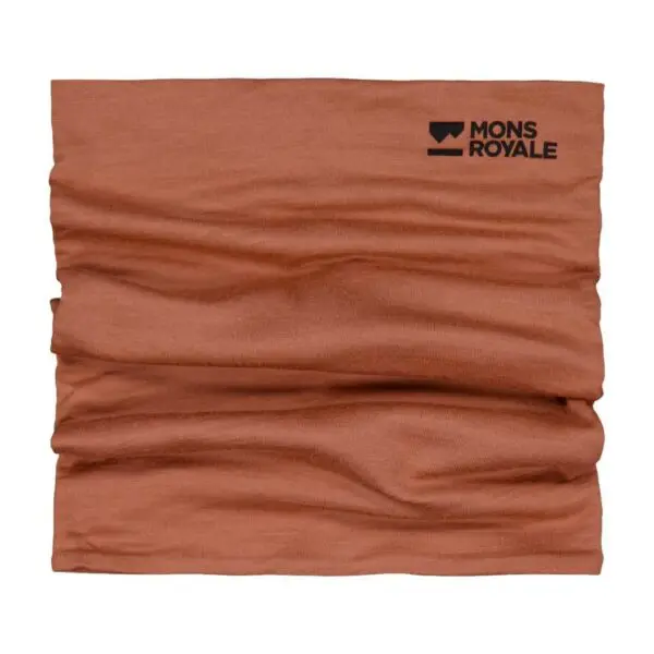 Mons Royale Double Up Merino Neck Warmer - Canyon Rose