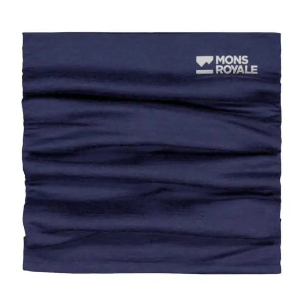 Mons Royale Double Up Merino Neck Warmer - Midnight