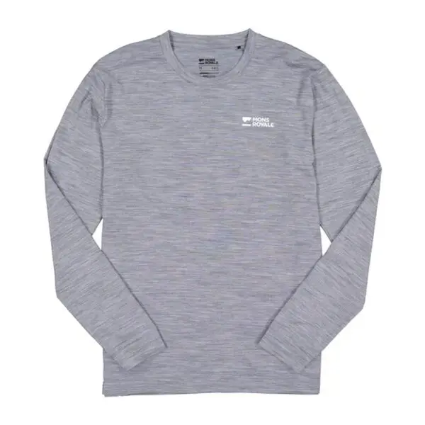 Mons Royale Icon Merino Long Sleeve Men's - Grey Heather