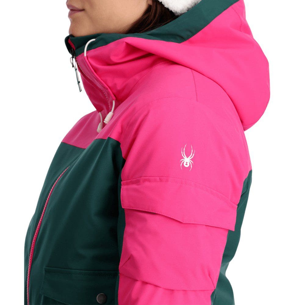 スパイダー Spyder Shimmer Bug 1u002F2 ジップ レディース シャツ トップス Cypress Green Spyder Shimmer Bug Zip T-Neck - Women's