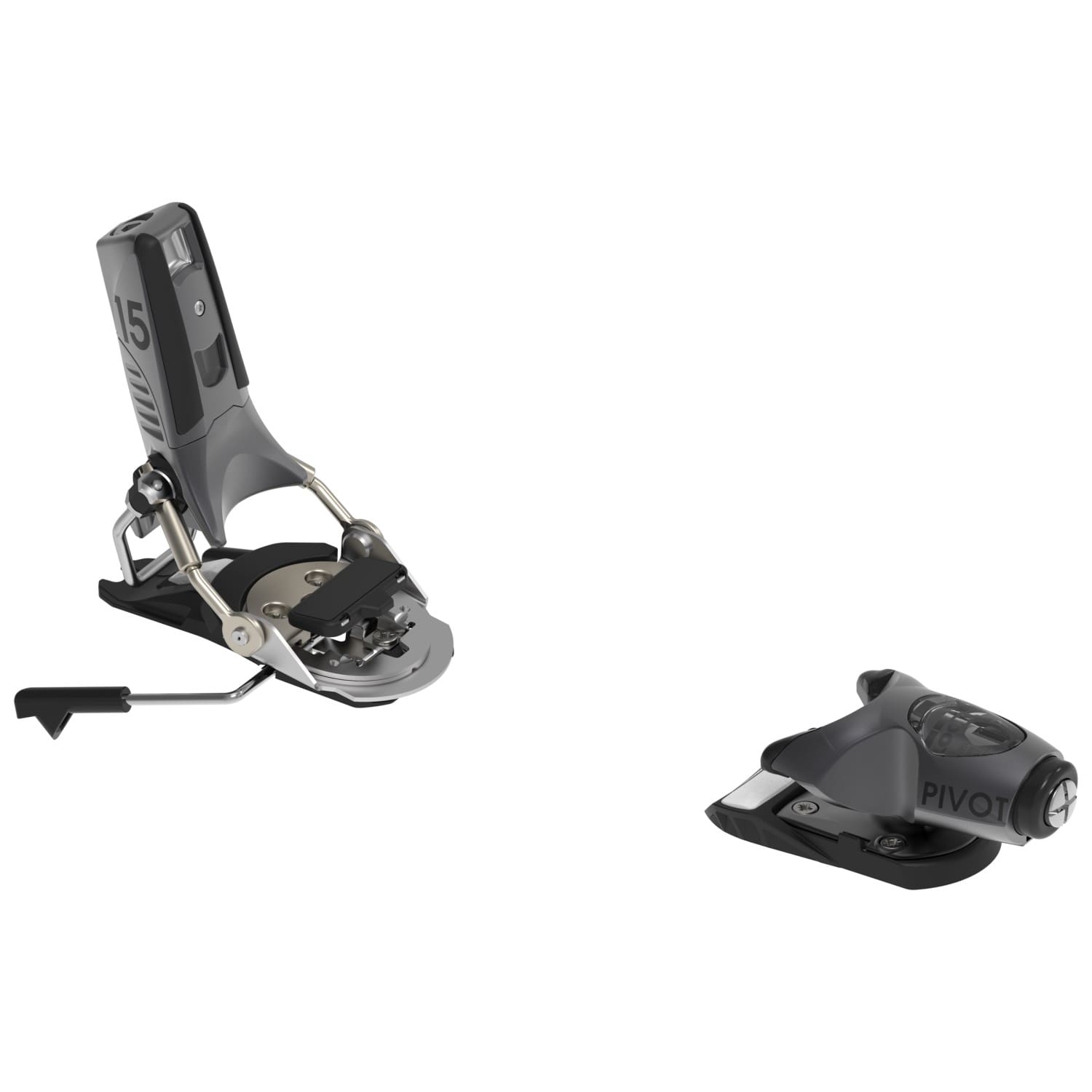 K2(ケーツー) 244＋LOOK PIVOT 12 Look Pivot 2.0 15 GW Ski Bindings - Black Metal (2027) | gnomes